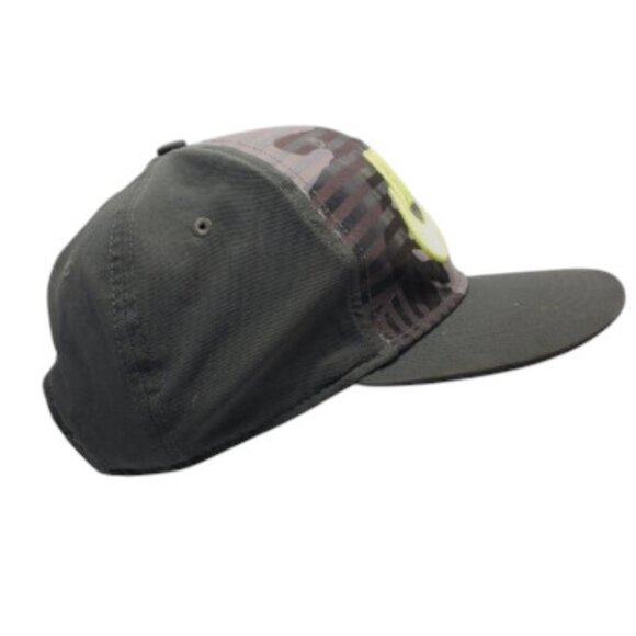 Nike True Camo Neon Yellow Logo Snapback Adjustable Baseball Cap Hat - Picture 5 of 16